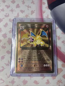 Pokemon Celebrations Gold Metal Charizard Card 4/102 Ultra Premium Collection - Image 1