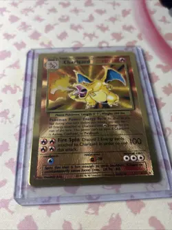 Pokemon Celebrations Gold Metal Charizard Card 4/102 Ultra Premium Collection - Image 5