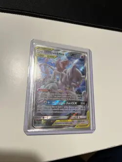 Pokemon TCG Mewtwo & Mew GX SM191 Holo Card Collectible - Image 1