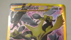 Pokemon TCG Alakazam EX 125/124 Fates Collide Secret Rare Full Art Holo Card - Image 4