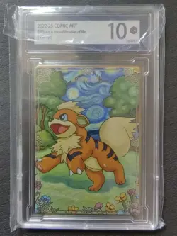 Pokemon TCG Card S-ChineseCOMIC Art 10 179/195 Growlithe KMHY10--j05 - Image 1