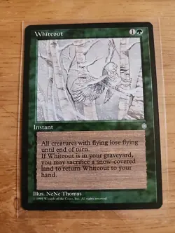 Whiteout - Ice Age - MTG Magic - Uncommon - Green Instant - Image 1