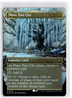 Three Tree City Foil Bloomburrow 340 LP x1 MTG Magic: the Gathering - Image 1