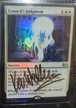 MTG Council's Judgment Double Masters Foil SHADOW SIGNED BY ARTIST - Image 1