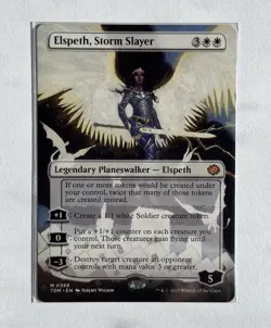 Elspeth, Storm Slayer (Tarkir: Dragonstorm) - Borderless - NM Pack Fresh MTG - Image 1