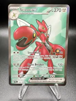 Pokemon TCG Scizor ex 195/162 Temporal Forces Holo Ultra Rare NM - Image 1