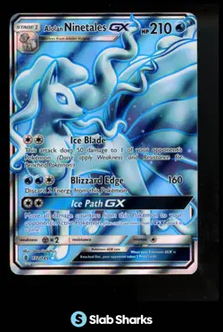 2017 POKEMON SUN & MOON GUARDIANS RISING #132/145 ALOLAN NINETALES FULL ART - Image 1