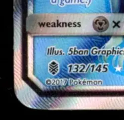 2017 POKEMON SUN & MOON GUARDIANS RISING #132/145 ALOLAN NINETALES FULL ART - Image 4