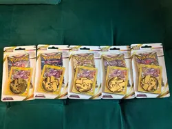 Lot of 5 - SEALED Pokemon Astral Radiance Toxel Blister Pack - Pikachu Coin - Image 1