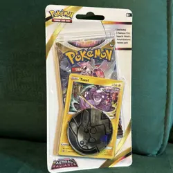 Lot of 5 - SEALED Pokemon Astral Radiance Toxel Blister Pack - Pikachu Coin - Image 2