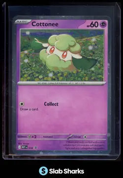 2025 POKEMON ME BLACK STAR PROMOS PHANTASMAL FLAMES BLISTER MEP #018 COTTONEE - Image 1