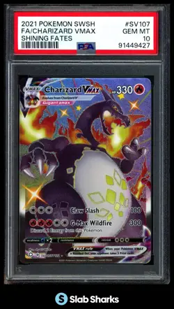 2021 POKEMON SWORD & SHIELD SHINING FATES CHARIZARD VMAX SHINY VAULT PSA 10 - Image 1