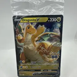 Dragonite V VStar SWSH235/236 Pokemon TCG Promo Pokemon Go - SEALED - STAMPED NM - Image 3