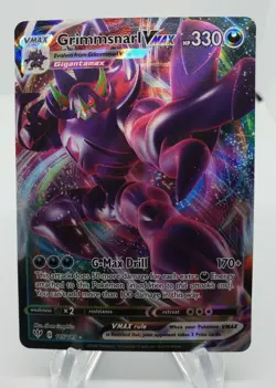 Pokemon TCG Grimmsnarl VMAX Darkness Ablaze 115/189 Holo Ultra Rare NM Full Art - Image 1