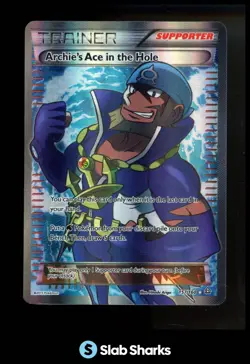 2015 POKEMON XY PRIMAL CLASH #157/160 ARCHIE'S ACE IN THE HOLE HOLO - Image 1