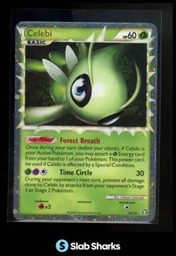 2010 POKEMON HEARTGOLD & SOULSILVER TRIUMPHANT #92/102 CELEBI ULTRA RARE - Image 1
