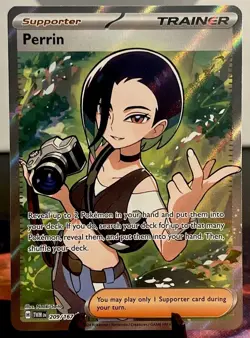 Perrin 209/167 SV Twilight Masquerade Trainer Full Art Ultra Rare Pokemon TCG NM - Image 1