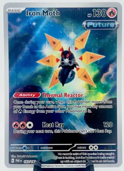 Iron Moth 187/182 SV04: Paradox Rift Illustration Rare IR Holo Pokemon TCG NM - Image 1