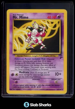2000 POKEMON BASE SET 2 #27/130 MR. MIME RARE - Image 1