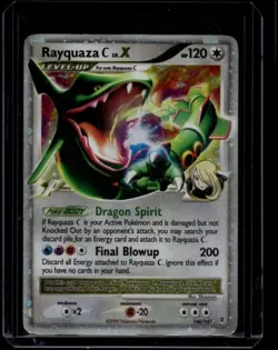 Pokemon TCG Rayquaza C Lv.X 146/47 Supreme Victors DMG Damaged - Image 1
