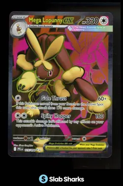 2025 POKEMON PHANTASMAL FLAMES - PFL EN #115/094 MEGA LOPUNNY EX ULTRA RARE - Image 1