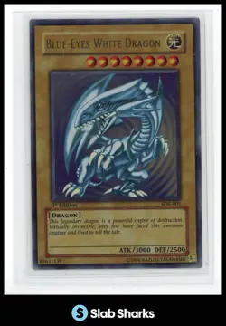 2002 YU-GI-OH! KAIBA 1ST EDITION #SDK-001 BLUE-EYES WHITE DRAGON ASIAN-ENGLISH - Image 1