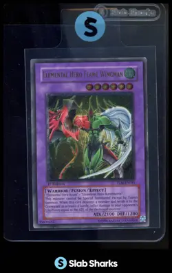 2005 YU-GI-OH! THE LOST MILLENNIUM 1ST EDITION ELEMENTAL HERO FLAME WINGMAN - Image 1