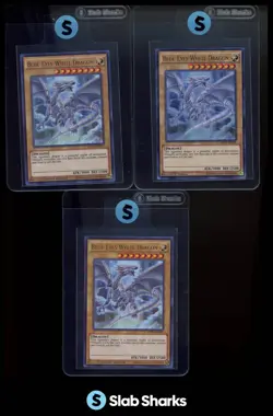 2020 YU-GI-OH! #MVP1-EN055 BLUE EYES WHITE DRAGON ULTRA RARE - LOT OF 3 - Image 1