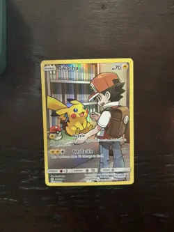 Pikachu Secret Rare 241/236 Cosmic Eclipse SM12 Pokemon Card Sun & Moon NM/M - Image 1