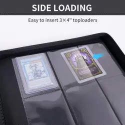 TOPLOADER BINDER, HOLDS 324 TOPLOADERS, 9 POCKETS, TOP LOADER BINDER FOR CARDS - Image 4