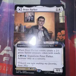 The Amazing SpiderMan Peter Parker NYCC 2025 EXCL Magic The Gathering Promo Card - Image 2