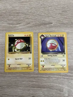 Pokemon Cards Rocket Voltorb Dark Electrode Set with Bonus Gift - Image 1