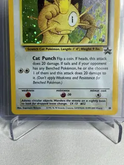 MEOWTH - #10 Black Star Promo - Holo - Pokemon Card - NM - Image 5