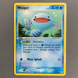 Wooper 81/109 EX Team Rocket Returns Regular Common Pokemon Card English 2004 NM - Image 1