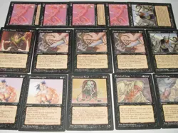 MTG 15x ALLIANCES Black feast or famine magic card lot LP - Image 1