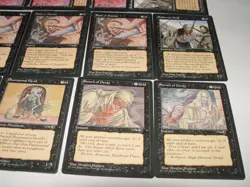 MTG 15x ALLIANCES Black feast or famine magic card lot LP - Image 2