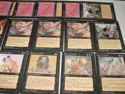 MTG 15x ALLIANCES Black feast or famine magic card lot LP - Image 5