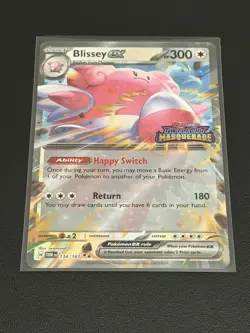 Stamped Snorlax EX #76 Jumbo & Regular Promo Cards + Stamped Blissed EX #134 NM - Image 4