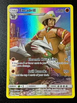 Excadrill 246/236 - Cosmic Eclipse Secret Rare Trainer Gallery Pokemon Card NM - Image 1