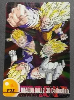 Goku Vegeta Gohan Dragonball Z 3D Card Collection No.171 Morinaga From Japan F/S - Image 1