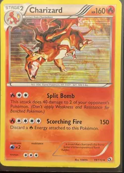 Pokemon TCG Legendary Treasures Charizard 19/113 Holo Rare Card 2013 - Image 1