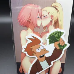 Ino Yamanaka & Sakura Anime Waifu Card Doujin ACG Goddess Holo - Image 1