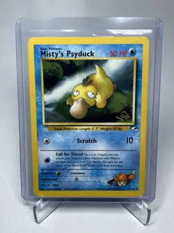 Misty's Psyduck [W Stamped] 54/132 WOTC Promo Pokemon Card - Image 1