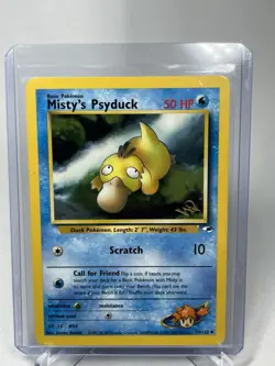 Misty's Psyduck [W Stamped] 54/132 WOTC Promo Pokemon Card - Image 2