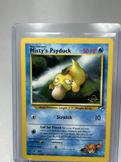 Misty's Psyduck [W Stamped] 54/132 WOTC Promo Pokemon Card - Image 3