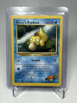 Misty's Psyduck [W Stamped] 54/132 WOTC Promo Pokemon Card - Image 5