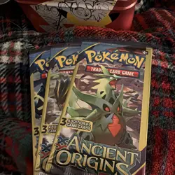 Rare Pokeman XY Ancient Origins 3 Cards Booster packs, Sealed x3 - Image 1
