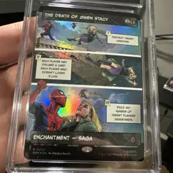 The Death of Gwen Stacy (Borderless) Marvel's Spider-Man Foil for sale online - Image 4