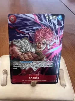 One Piece TCG Shanks Pirate Foil Card P-083 English Set of 3 - Image 1