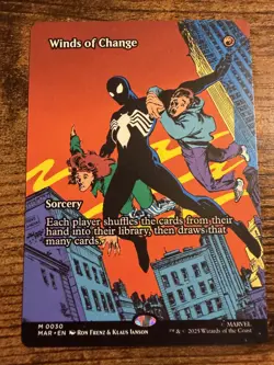 Spider-Man MTG Magic The Gathering Winds of Change Borderless Eternal-Legal - Image 1